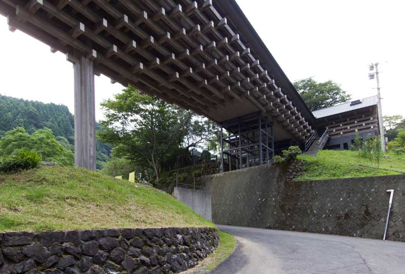 Yusuhara Wooden Bridge Museum Back Side