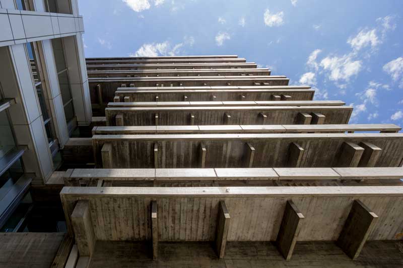 Kagawa prefectural government office East Wing Balcony Detail