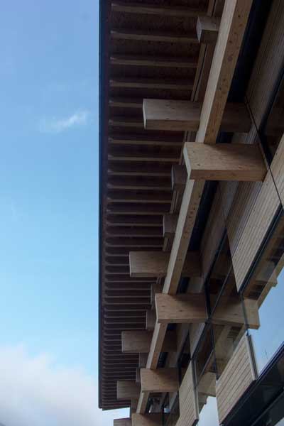 Yusuhara Town Hall Eaves Detail